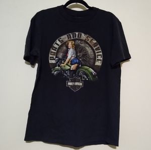 Harley-Davidson Men's L Black Tee Parts & Service